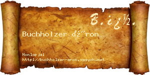 Buchholzer Áron névjegykártya
